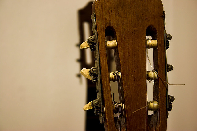 Head of a guitar