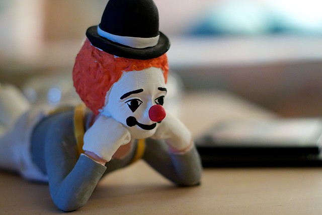 Clown statuette