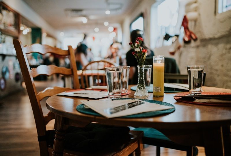 A Table At an Italian Café