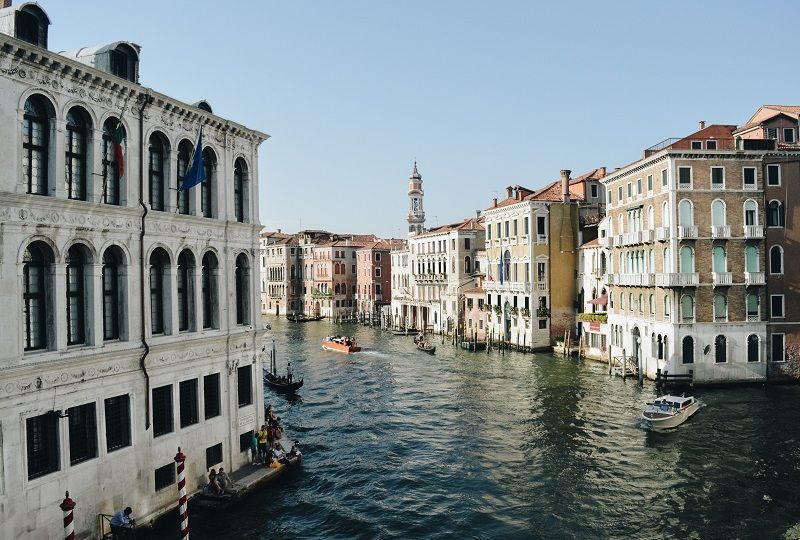 View of Venetian canal