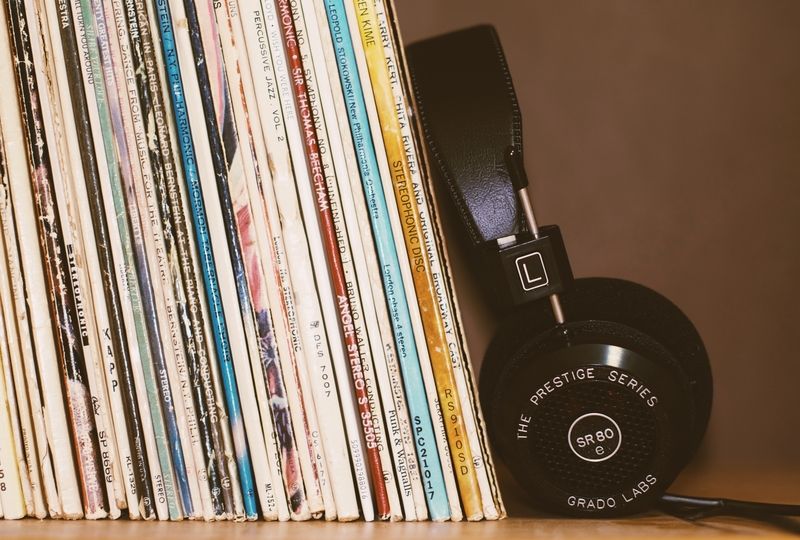 Books and headphones