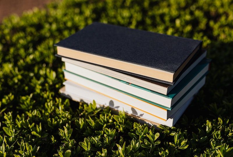 Books on Grass