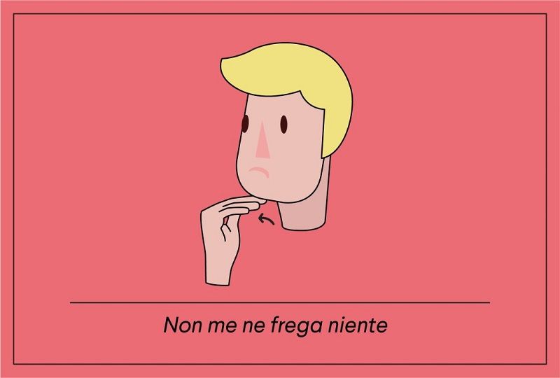 chin flick ("non me frega niente") gesture