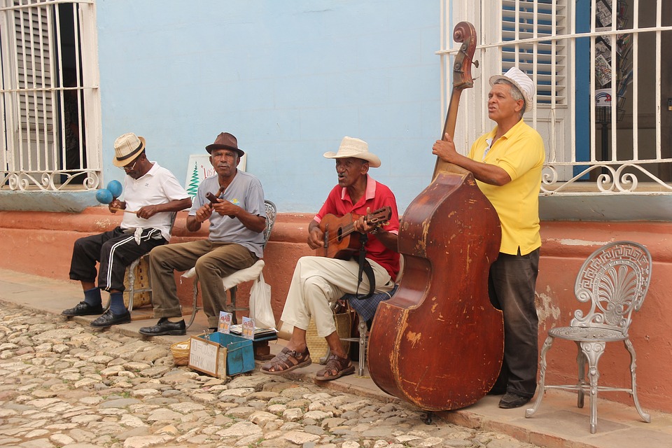 Cuban Salsa Band on the Street