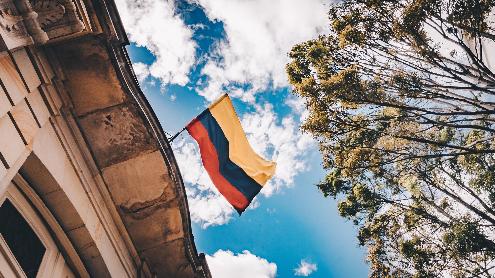 The Colombian flag