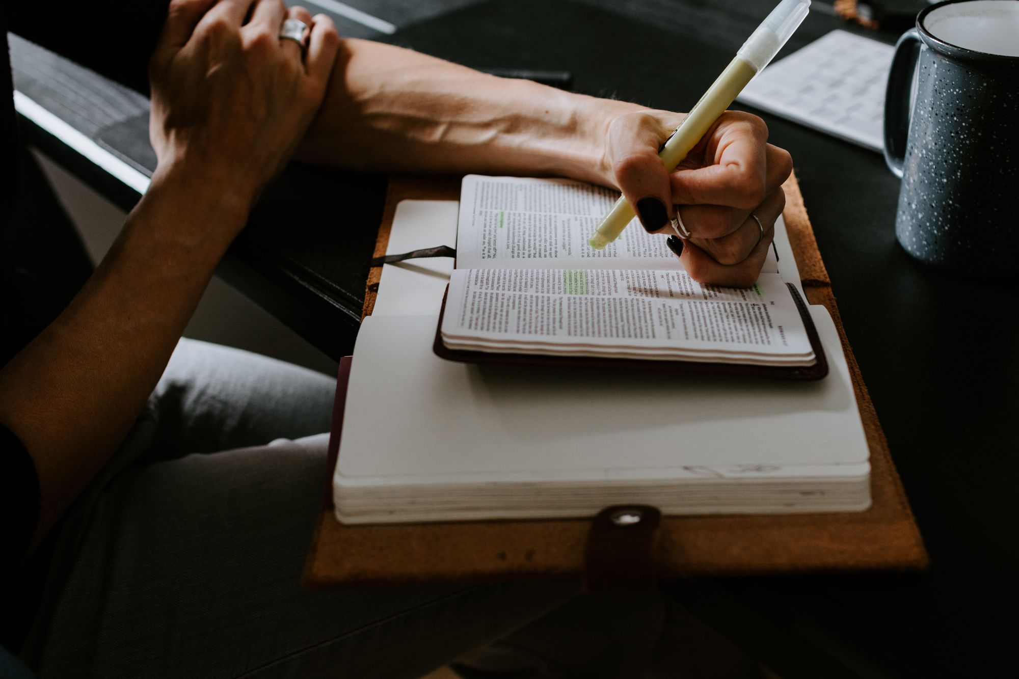 woman sitting and journaling