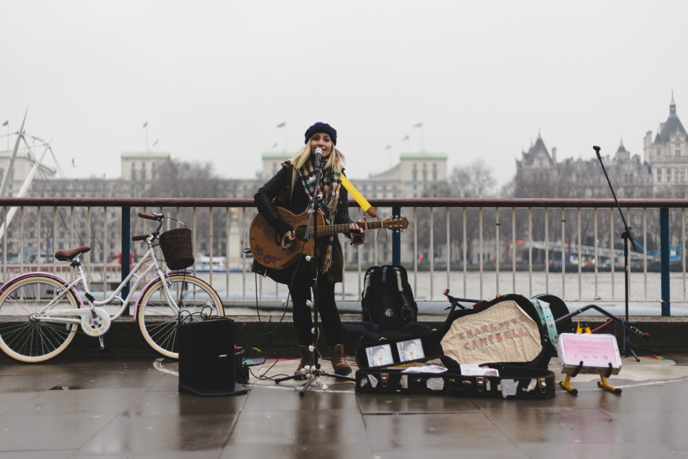 Woman Making Music