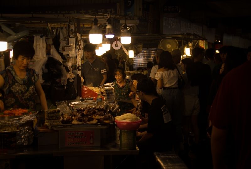 People inside of a market