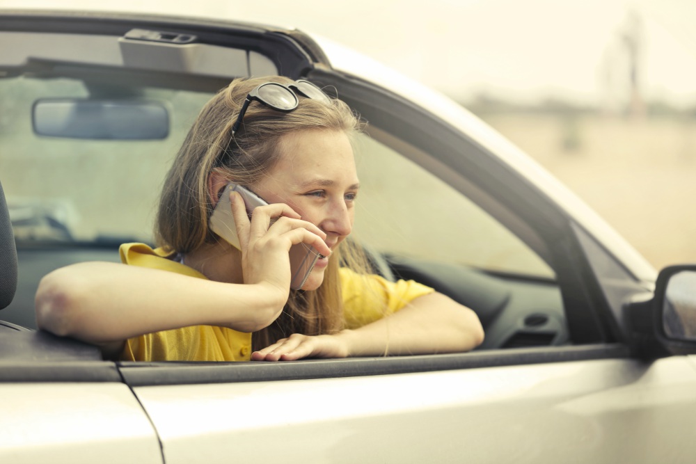 Woman on the phone