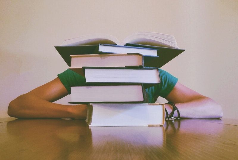 stack of books