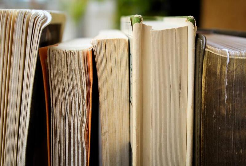 Books standing next to one another