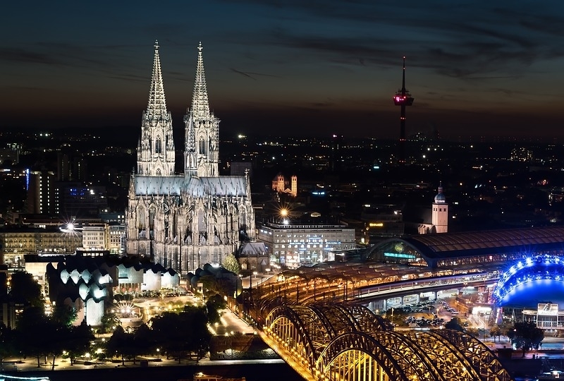 Cologne at night