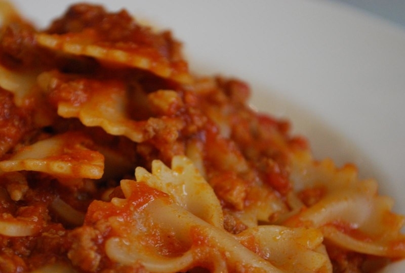 farfalle al ragu