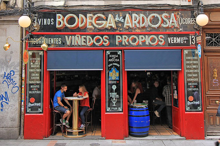 Wine Cellar Madrid Typical Spanish Style